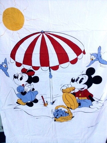 Drap plat mickey minnie - plat,
