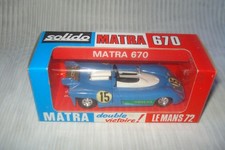 SOLIDO 13 : Matra 670 bleue decal - avec boîte d'origine