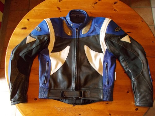 Blouson moto cuir - de,