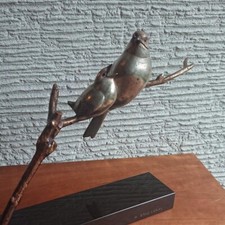 Art Deco Bronze TWO BIRDS