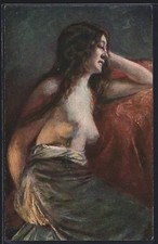 AK Femme Abandonnée Avec