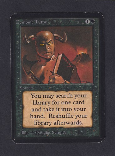 Magic mtg demonic tutor - magic,
