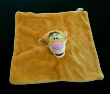 *. DOUDOU PLAT CARREFOUR  DISNEY TIGROU orange écru rose rouge grelot ETAT NEUF*