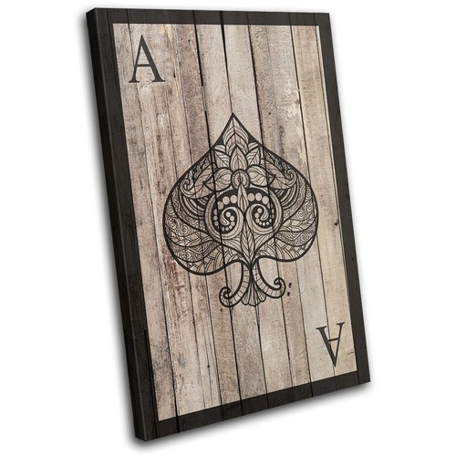 Ace spades wood effect - of,