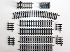 HORNBY MECCANO ACHO TABLEAU DE BRANCHEMENT N°657 + 10 RAIL BUTOIR COURBE 8 DROIT