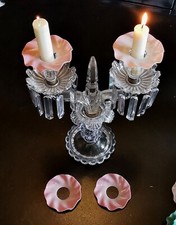 4 Coupelles Bobeche Opaline 19