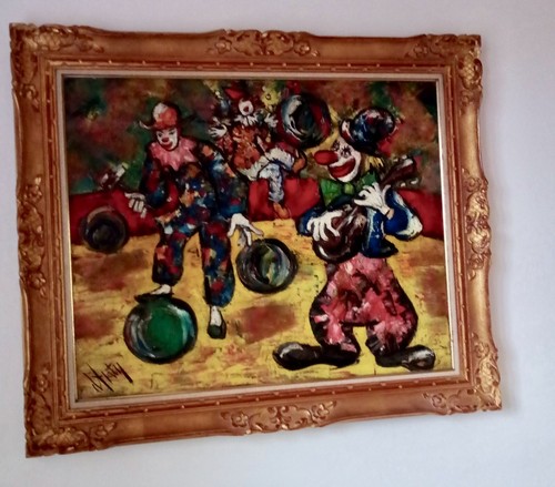 Huile sur toile signée anty - sur, d'anty