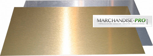 Plaque aluminium brossé - plaque,