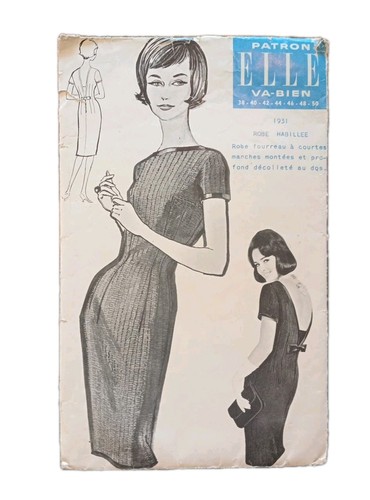 Patron couture vintage - couture, elle