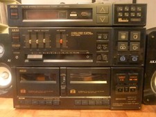 Akai Tuner AT-M20L Ampli audio video AM-M20 lecteur double cassette HX-M30W
