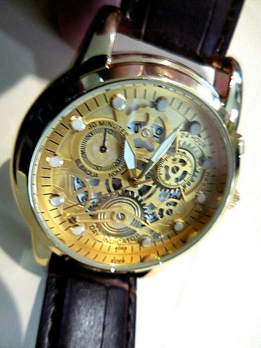 Montre squelette mixte - montre,