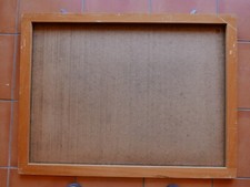 VINTAGE CADRE PRESSEUR EN  BOIS POUR AFFICHE SCOLAIRE MDI  DE 91 CM SUR 68 CM 