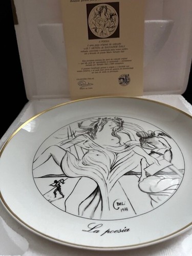 Assiette salvador dali 1980 - assiette,