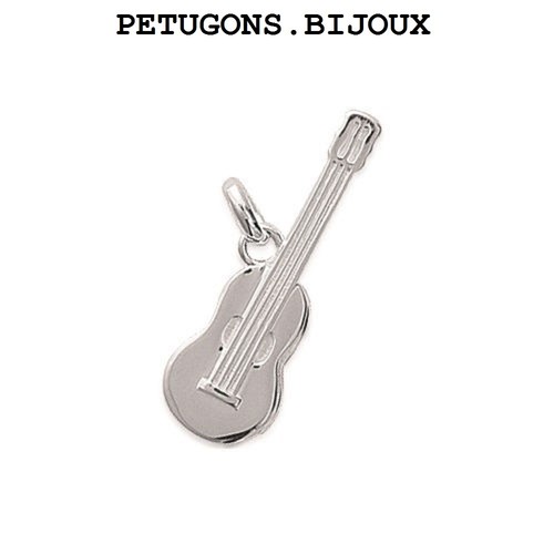 Pendentif guitare 15x26mm - pendentif,