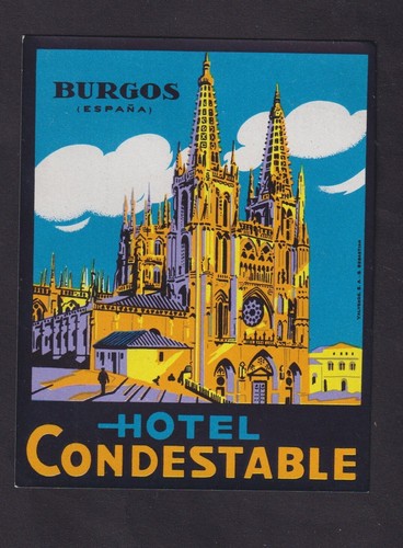 Ancienne étiquette bagage - étiquette, de