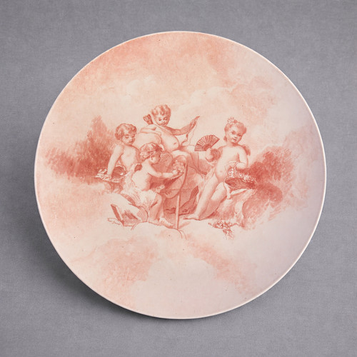 Grand plat mural - , à