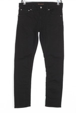 Jean NUDIE JEANS LEAN DEAN noir sec taille W32 L32 entrejambe 30,5" slim conique