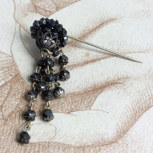 Epingle ancienne perles - ancienne,