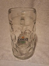 Grande Chope Verre à bière Heineken Collection 1 Litre Café Bar Beer Mug 1kg310