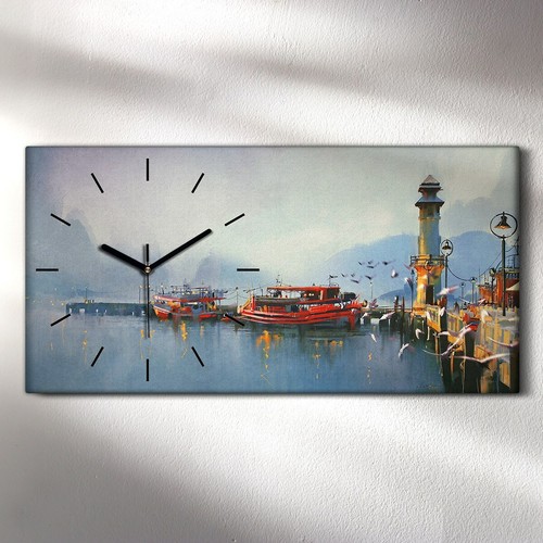 Horloge murale sur toile - , 60x30
