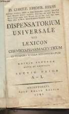 Dispensatorium universale seu lexicon Chemico-Pharmacevticum ad t