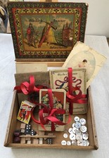 Lot De 4 Jeux De Société Allemands Très Anciens, De Environ 1890-1930.