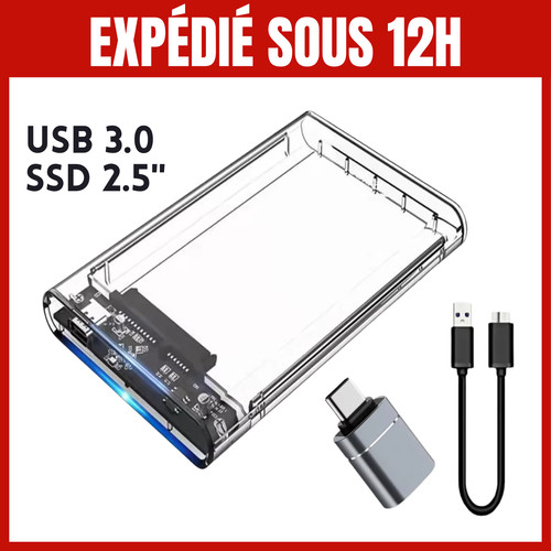 Boîtier disque dur externe - disque,