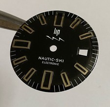 NOS CADRAN DE MONTRE LIP NAUTIC-SKI ELECTRONIC @ 25,9 MM @ LIP DIAL WATCH NEW
