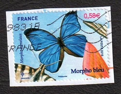 Timbre france 2010 papillon - 2010,
