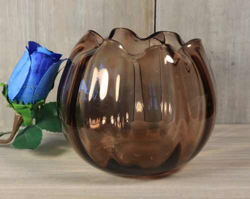Vase boule ancien verre - en, de