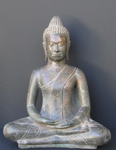 Bouddha khmer bronze - bouddha,