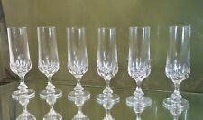 Crystal BARTMANN set de 6 verres/flutes à champagne vintage '70 model Nelson DE