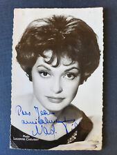 Nadja Tiller DÉDICACE original autographe authentique CP photo 1961 14x9 cm
