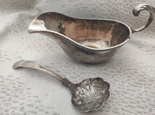 Saucière Et Cuillère Argent