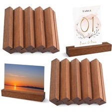 10 Pièces Porte Carte Bois, Porte Menu, Porte-Photos, Porte-cartes Postales, ...