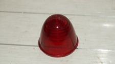Cabochon en verre rouge type