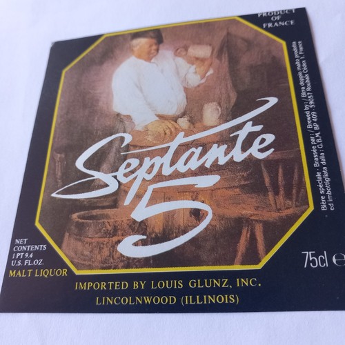 Etiquette bière septante - bière, 5