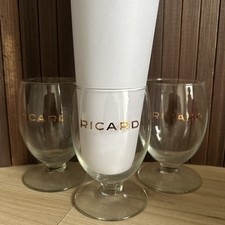 3 Verres Ricard Ecriture Dorée (Or)