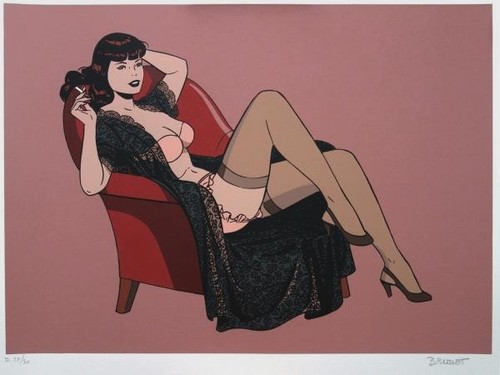 Pin sérigraphie - pin-up,