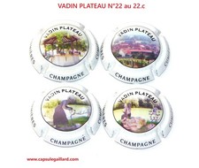 Série de 4 Capsules de champagne  - VADIN PLATEAU   N°122 au 22.c