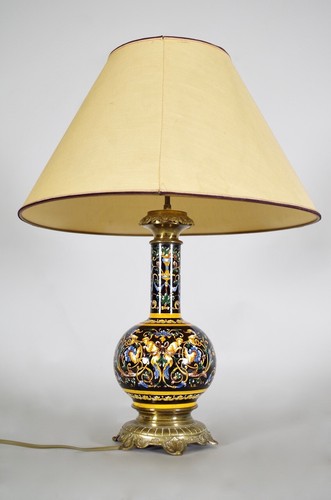 Lampe faïence gien - en,