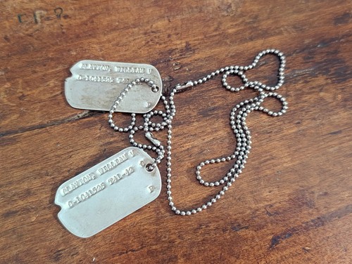 Paire dog tag ww2 - us,