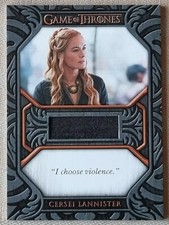 2021 Game Of Thrones Iron Anniversary 2 Costume Relic Cersei Lannister QC1