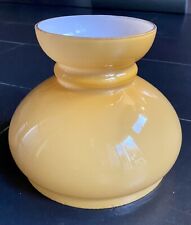 ANCIEN GLOBE DE SUSPENSION LAMPE A PETROLE OPALINE DE COULEUR