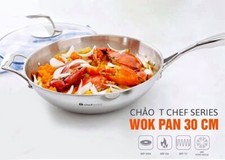 T Chef Séries Wok Pan  Poêle à frire 30 cm avec couvercle "TUPPERWARE