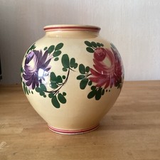 Vase Rond Fleuri Faïence