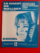 partition RACHEL Le chant de mallory EUROVISION 1964