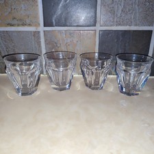 4 Petits Verres Gobelet cristal Baccarat Harcourt Talleyrand H 5,7cm signé Small