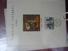 6 albums grandes enveloppes ou encart timbre france