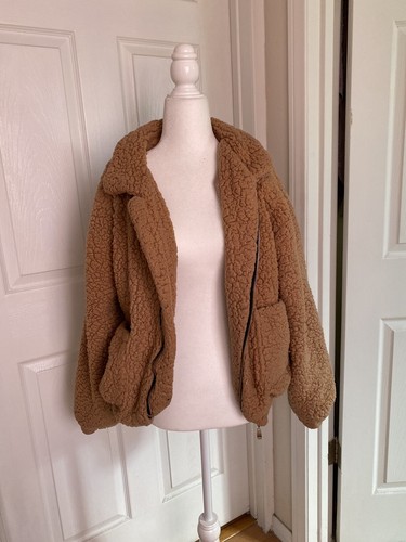 Tan teddy bear coat - tan,